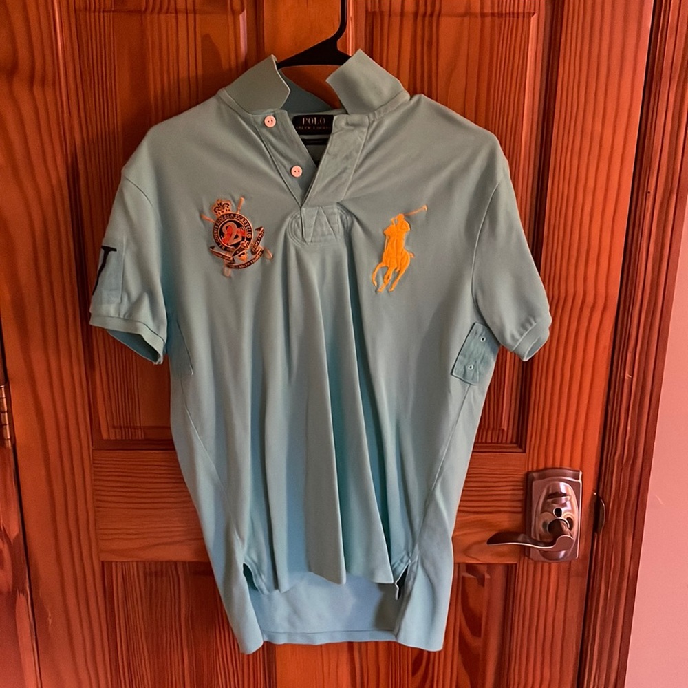 Light Blue Big Pony Ralph Lauren Polo